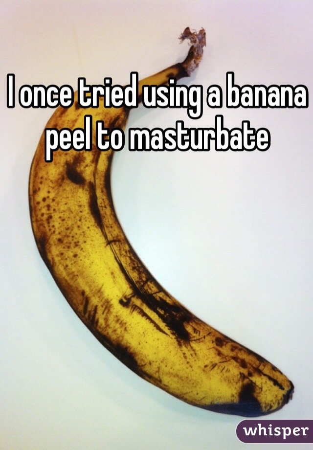 Jacking Off With A Banana